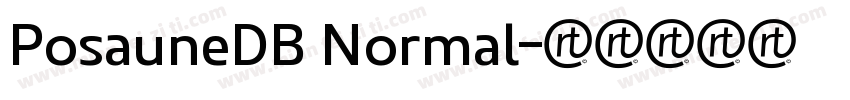 PosauneDB Normal字体转换